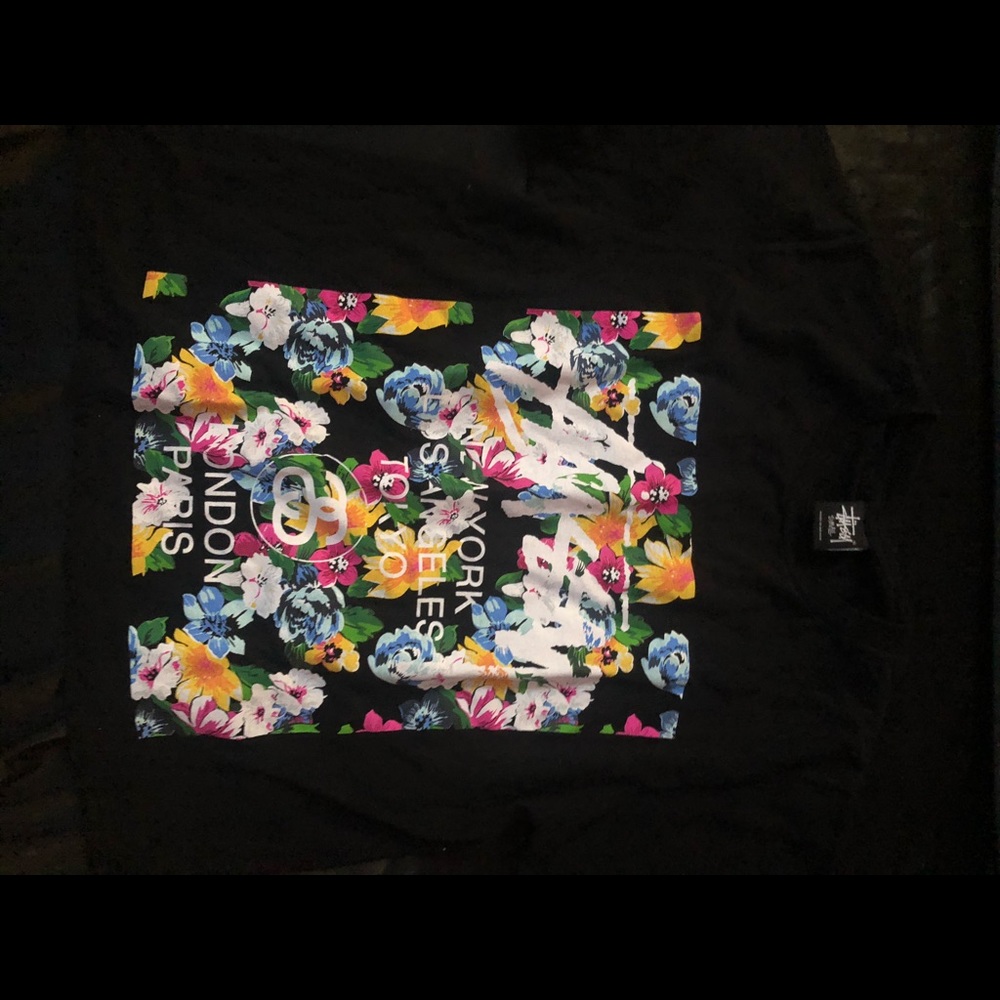 Stussy floral crop top